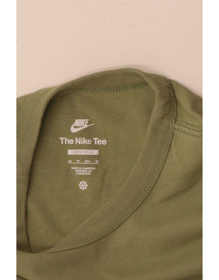 Μακρυμάνικο XS Πράσινο ανδρικό τοπ Nike Loose Fit