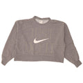 Γυναικεία μπλούζα μεγάλου μεγέθους Nike Crop γραφικά, Jumper UK 10 Small Grey