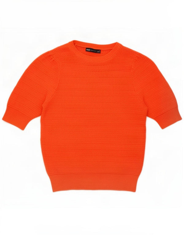 Marks & Spencer Γυναικείο πουλόβερ με λαιμόκοψη UK 12 Medium Orange