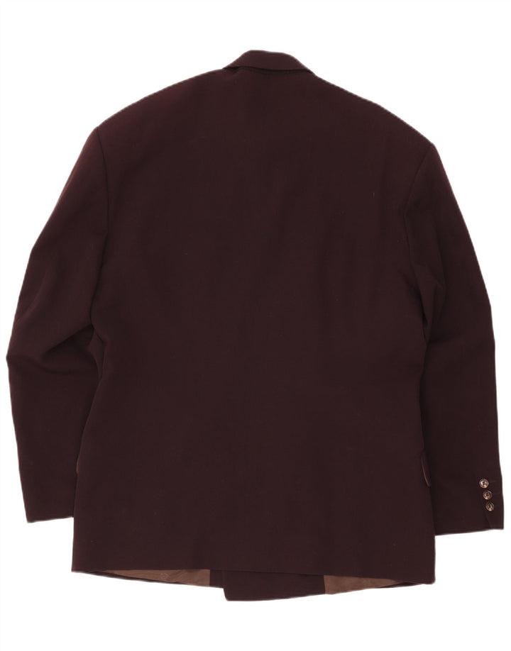Vintage Ανδρικό σακάκι Blazer με διπλό στήθος UK 38 Medium Burgundy