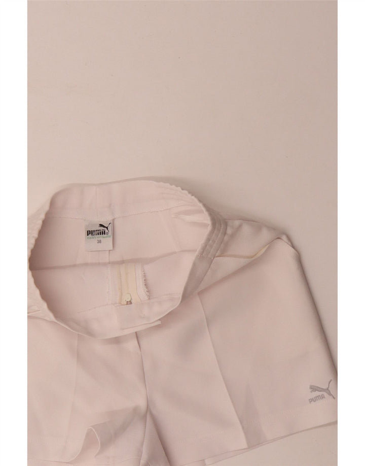 Puma Γυναικείο Ψηλόμεσο Σορτς Chino EU 38 Medium W26 Λευκός Πολυεστέρας