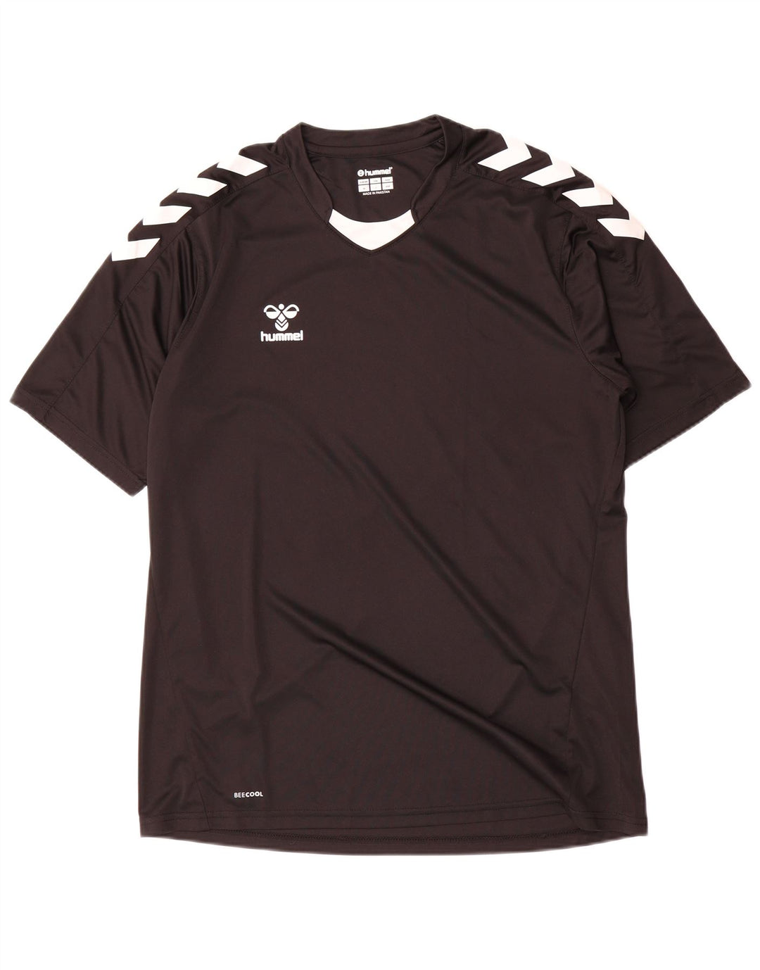 Ανδρικό γραφικό T-Shirt Hummel Top Large Black Colorblock Πολυεστέρας