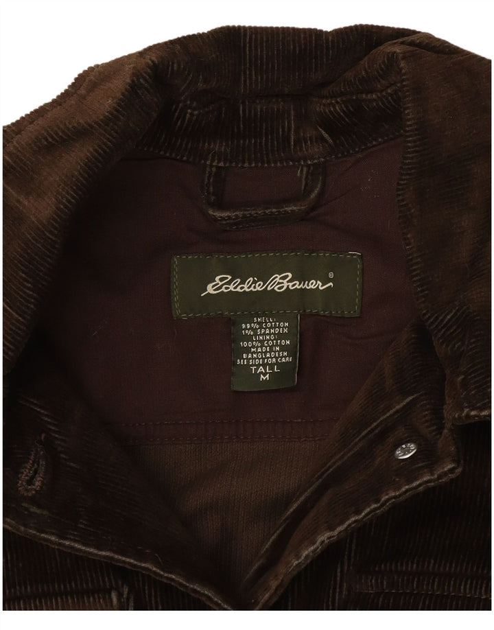 Eddie Bauer Γυναικείο ψηλό κοτλέ μπουφάν UK 14 μεσαίο καφέ βαμβακερό