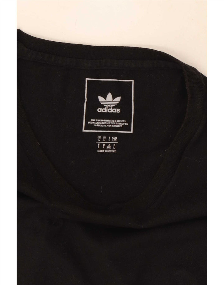 Ανδρικό T-Shirt Adidas Top Large Μαύρο