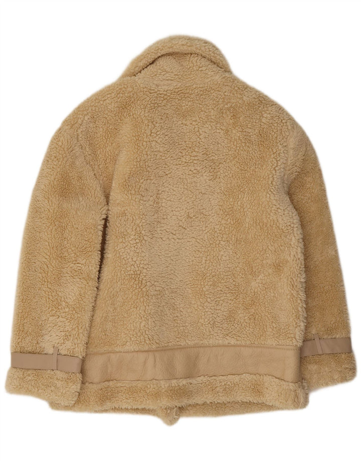 Vintage γυναικείο σακάκι Sherpa UK 14 Medium Beige Πολυεστέρας