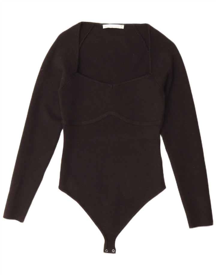 Γυναικείο μακρυμάνικο κορμάκι Abercrombie & Fitch UK 12 Medium Black