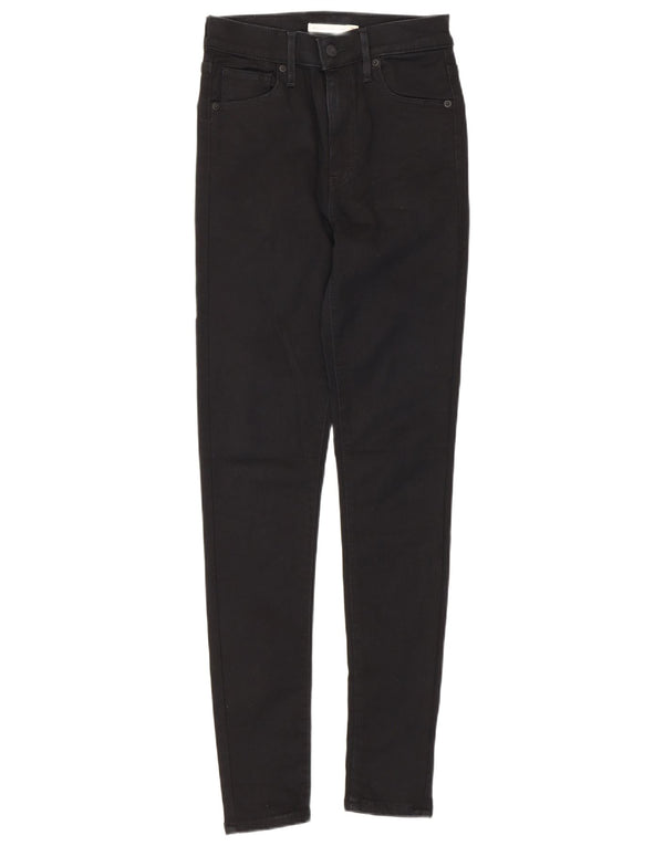 Γυναικείο τζιν Levi's Mile High Super Skinny W26 L30 μαύρο βαμβακερό