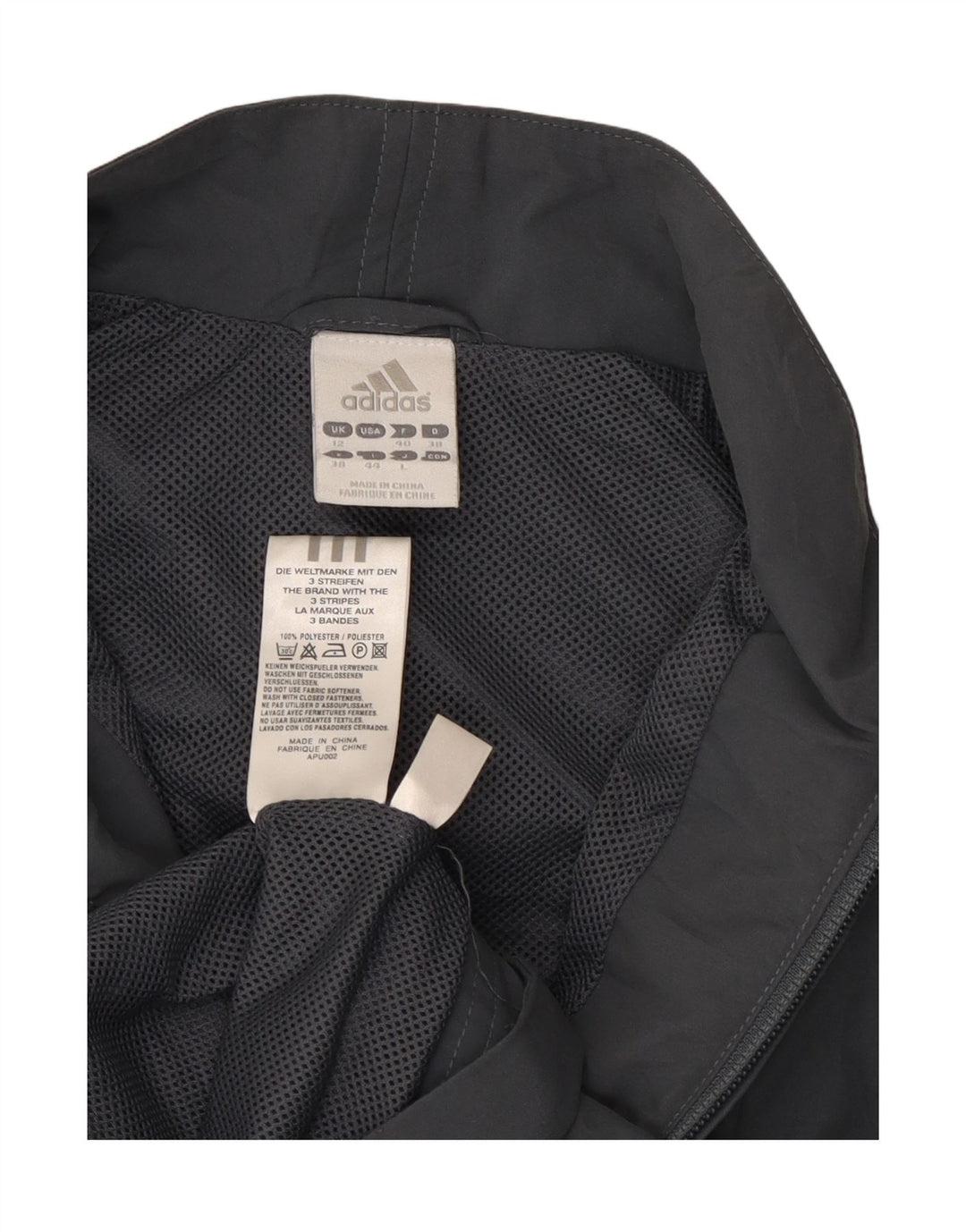 Γυναικεία αθλητική φόρμα Adidas Top Jacket UK 12 Medium Grey Polyester