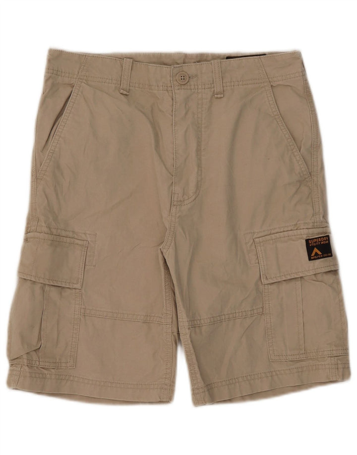 Ανδρικό σορτς Cargo Superdry W30 Βαμβακερό μεσαίο μπεζ