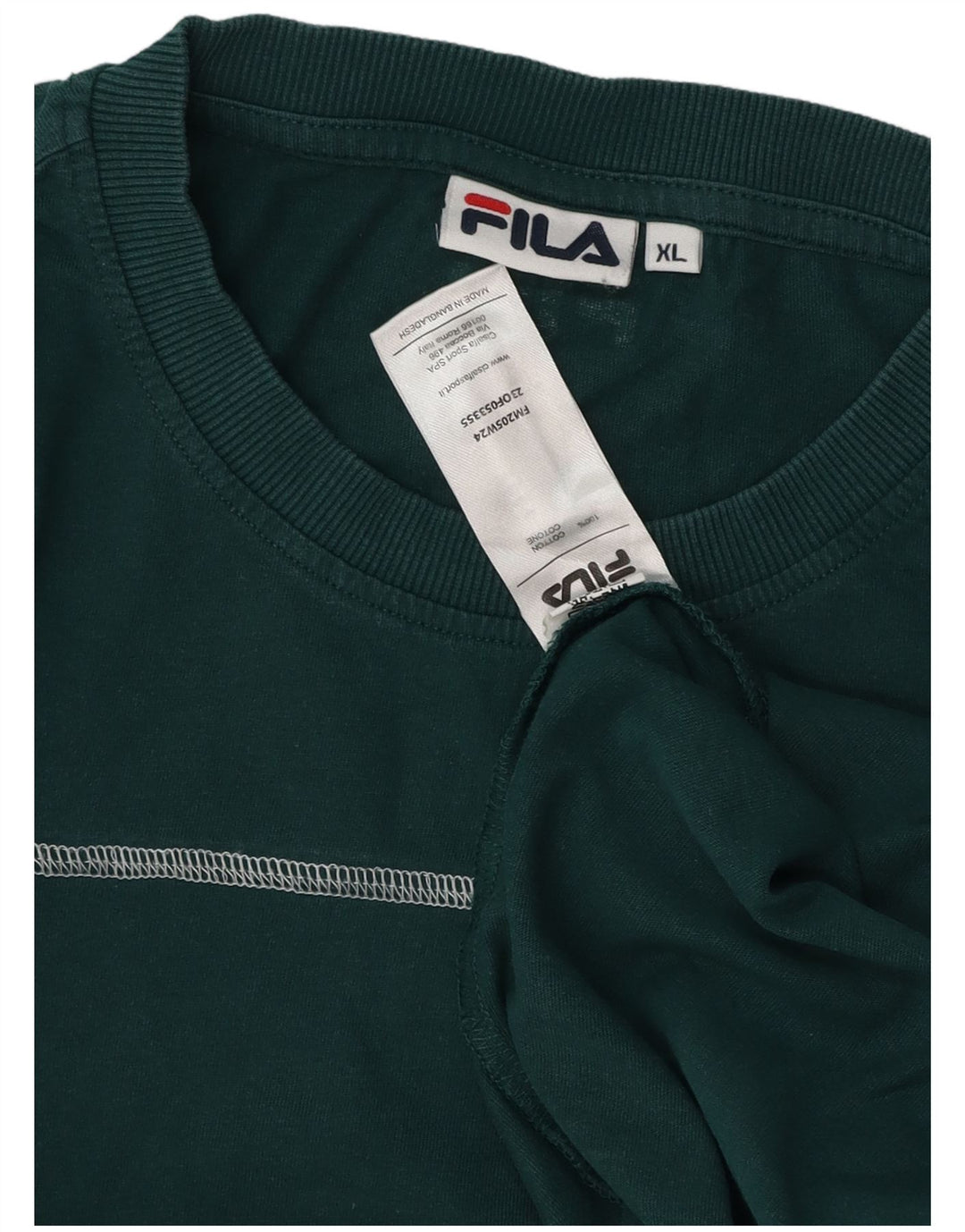 Ανδρικό T-Shirt Fila Top XL Πράσινο βαμβακερό