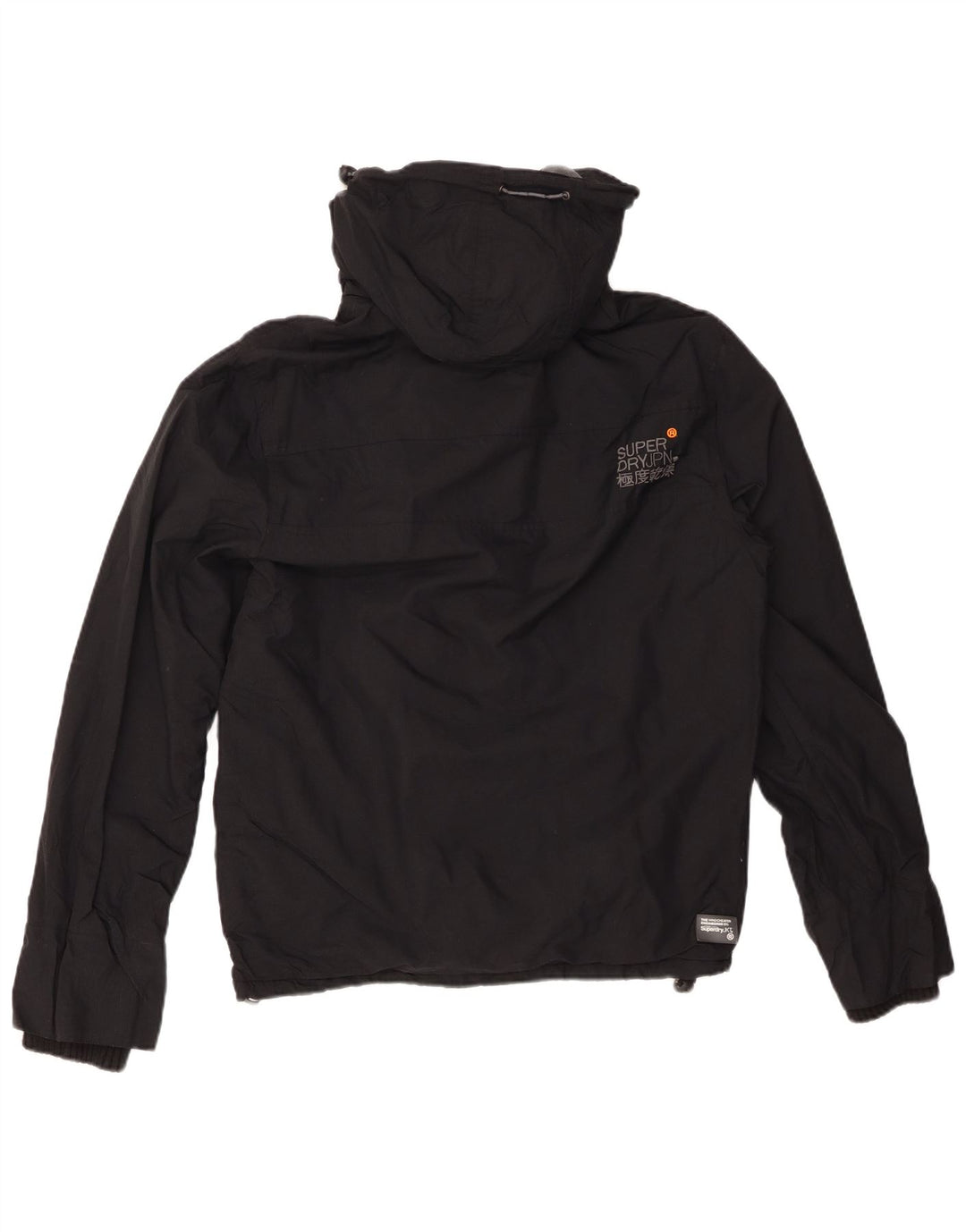 SUPERDRY Γυναικείο Windcheater με κουκούλα Windbreaker Jacket UK 14 Medium Black