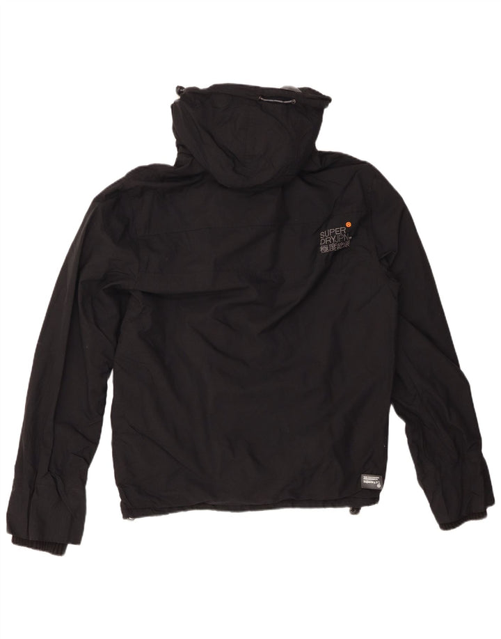 SUPERDRY Γυναικείο Windcheater με κουκούλα Windbreaker Jacket UK 14 Medium Black