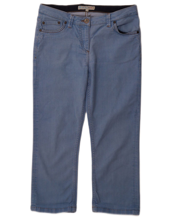 FAT FACE Womens Cropped Jeans UK 12 Medium W30 L23 Blue Cotton
