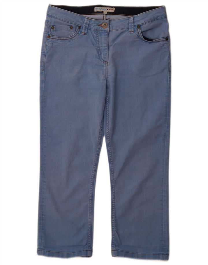 FAT FACE Womens Cropped Jeans UK 12 Medium W30 L23 Blue Cotton