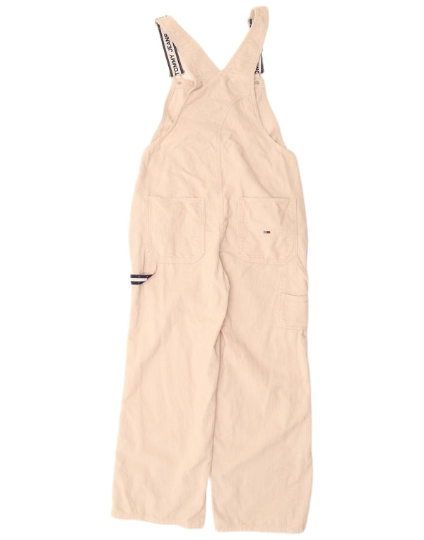 TOMMY HILFIGER Γυναικείο παντελόνι Capri Dungarees Small W30 L20 Off White