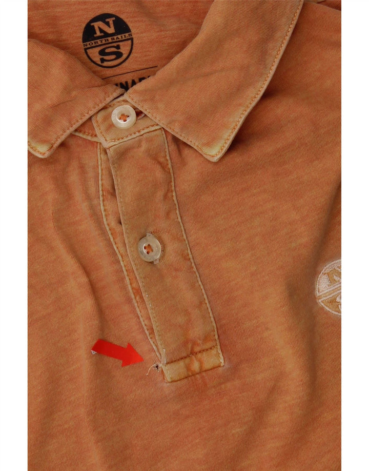 North Sails Ανδρικό πουκάμισο πόλο με κανονική εφαρμογή, μικρό πορτοκαλί βαμβακερό