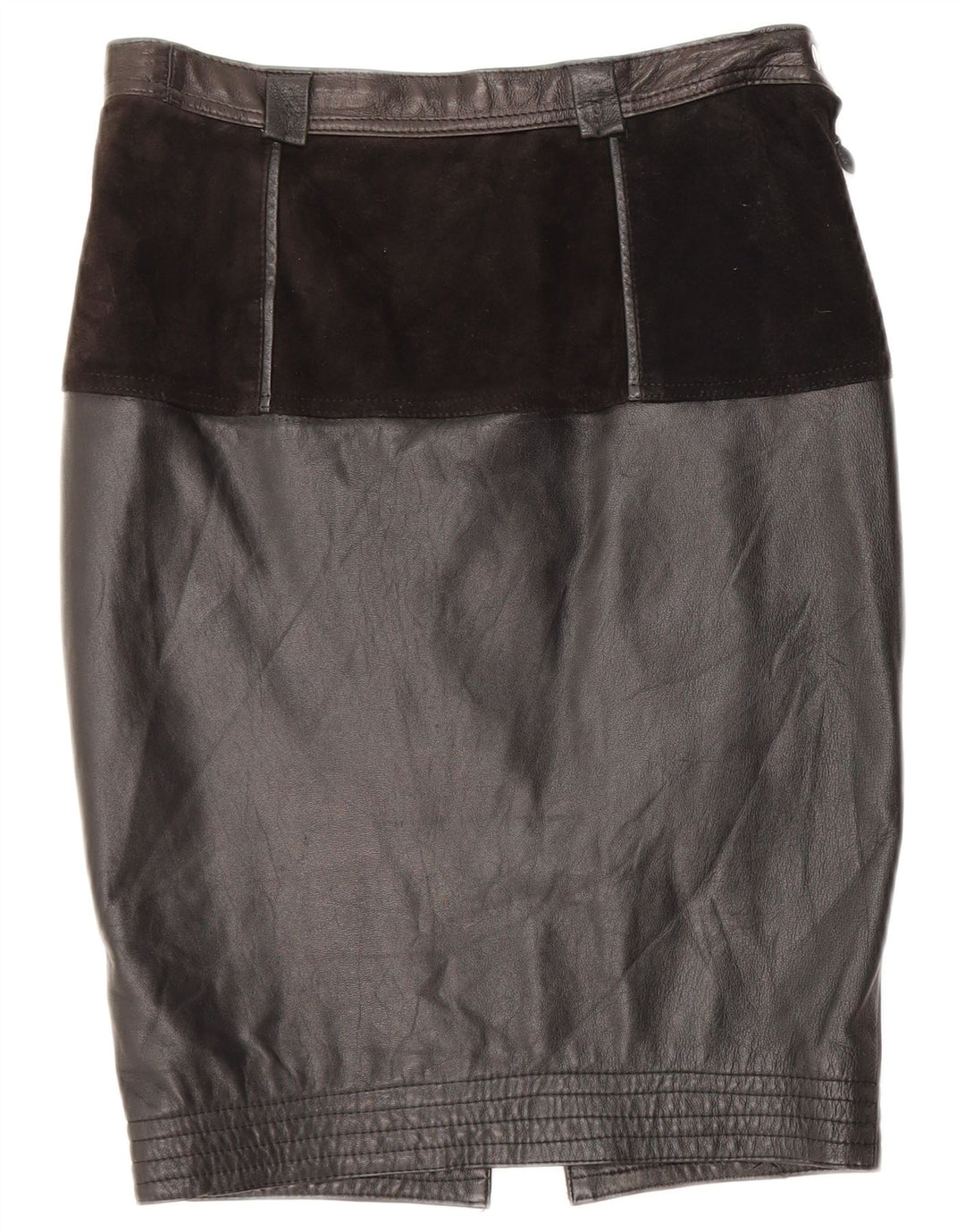 Γυναικεία Δερμάτινη Φούστα VINTAGE Medium W28 Μαύρη