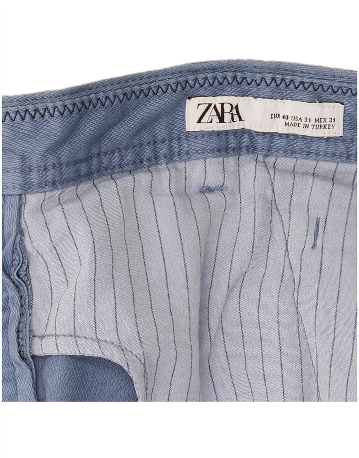 Zara Ανδρικό ίσιο παντελόνι Chino EU 40 Medium W31 L30 Blue