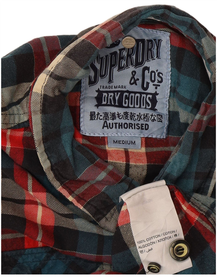 Ανδρικό φανελένιο πουκάμισο Superdry, μεσαίο πολύχρωμο βαμβακερό