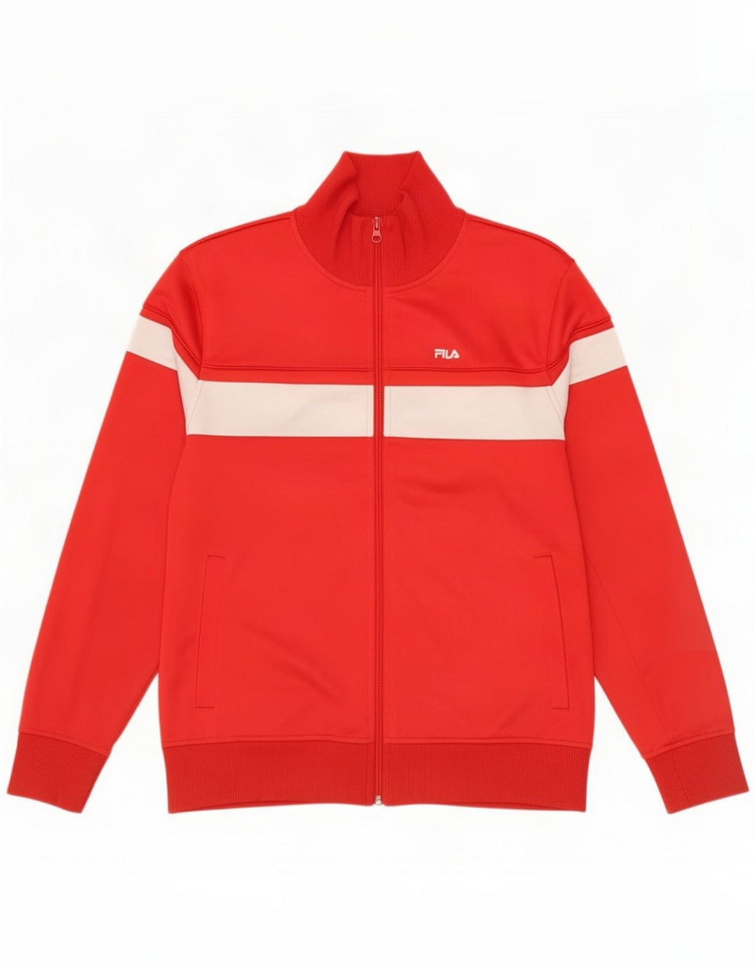 Ανδρική φόρμα Fila Top Jacket Small Red Colorblock Polyester
