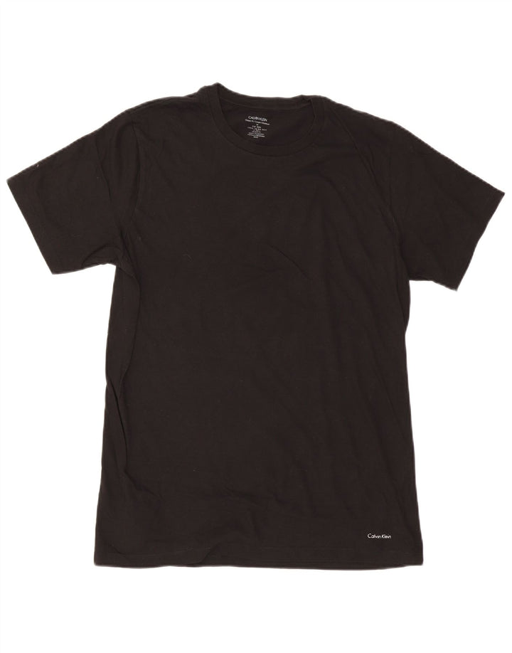 Ανδρικό T-Shirt Calvin Klein Top Μεσαίο μαύρο βαμβακερό