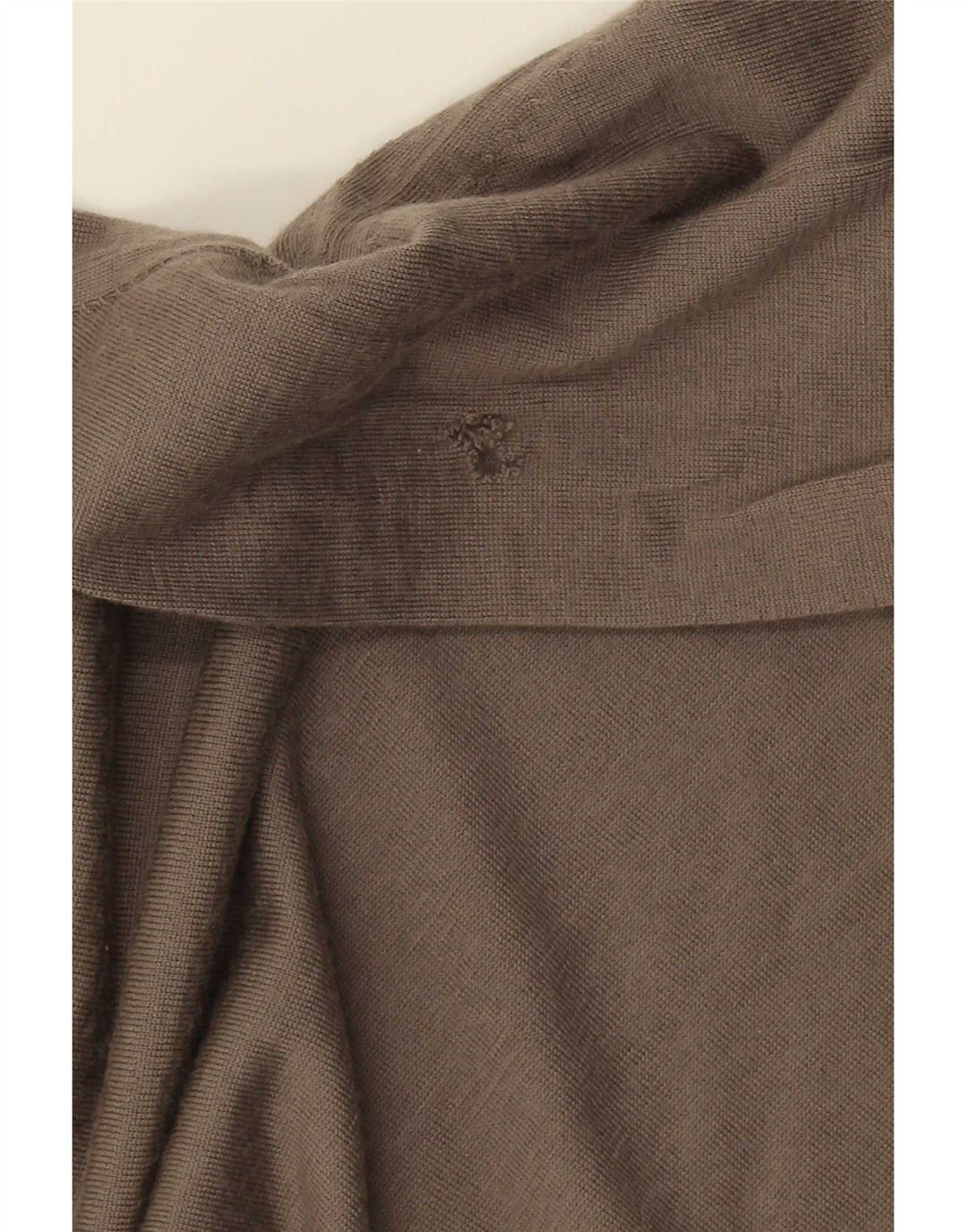 Ανδρικό πουλόβερ με φερμουάρ Massimo Dutti 2XL καφέ μαλλί