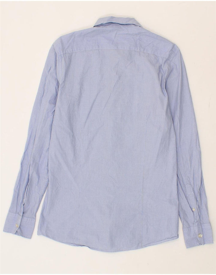 BENETTON Mens Shirt Small Blue Pinstripe Cotton Vintage Benetton and Second-Hand Benetton from Messina Hembry 
