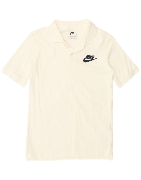 Μπλουζάκι Nike Boys Polo 12-13 ετών Μεγάλο λευκό βαμβακερό