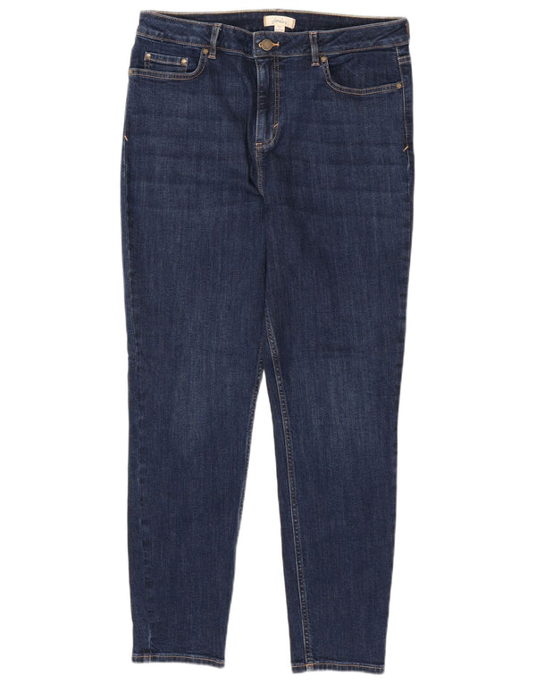JOULES Γυναικεία Skinny Jeans UK 14 Large W32 L28 Navy Blue Cotton