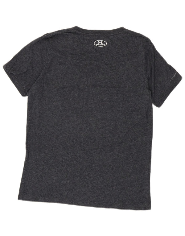 Under Armour Γυναικείο μπλουζάκι γραφικό θερμότητας με κορυφαίο UK 10 Small Grey