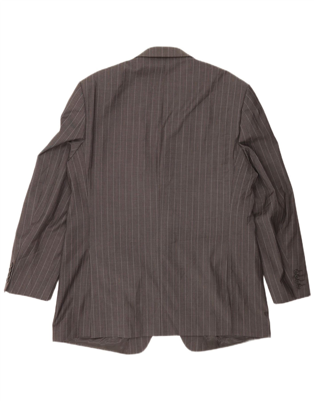 Marks & Spencer Ανδρικό μπουφάν σακάκι με 2 κουμπιά UK 46 XL μαλλί με γκρι ρίγες
