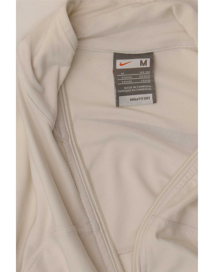 Γυναικεία φόρμα γραφικών Nike Top Jacket UK 10/12 Medium White Colourblock