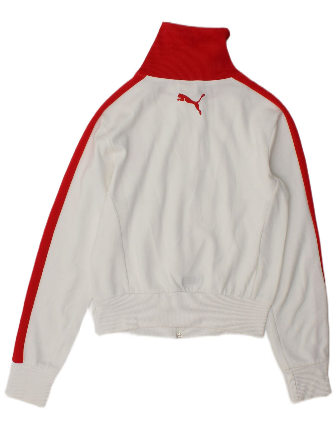 Γυναικεία αθλητική φόρμα Puma Top Jacket UK 10 Small White Colourblock