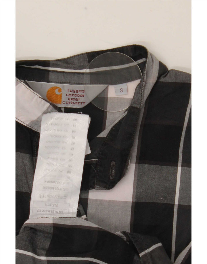Ανδρικό πουκάμισο Carhartt, μικρό μαύρο βαμβακερό