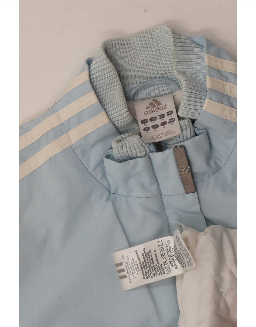 Adidas Γυναικείο Bomber Jacket UK 10 Small Blue Polyester