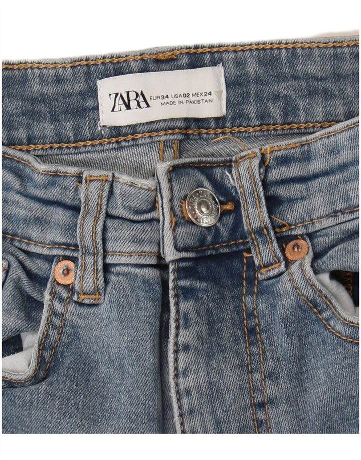 Zara Γυναικείο Τζιν EU 34 2XS W24 L25 Μπλε