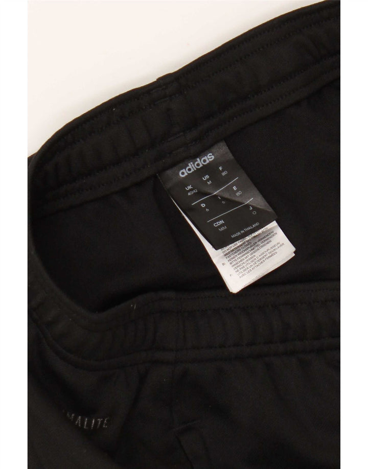 Ανδρικό παντελόνι αθλητικής φόρμας Adidas Climalite UK 40/42 μεσαίο μαύρο πολυεστέρα