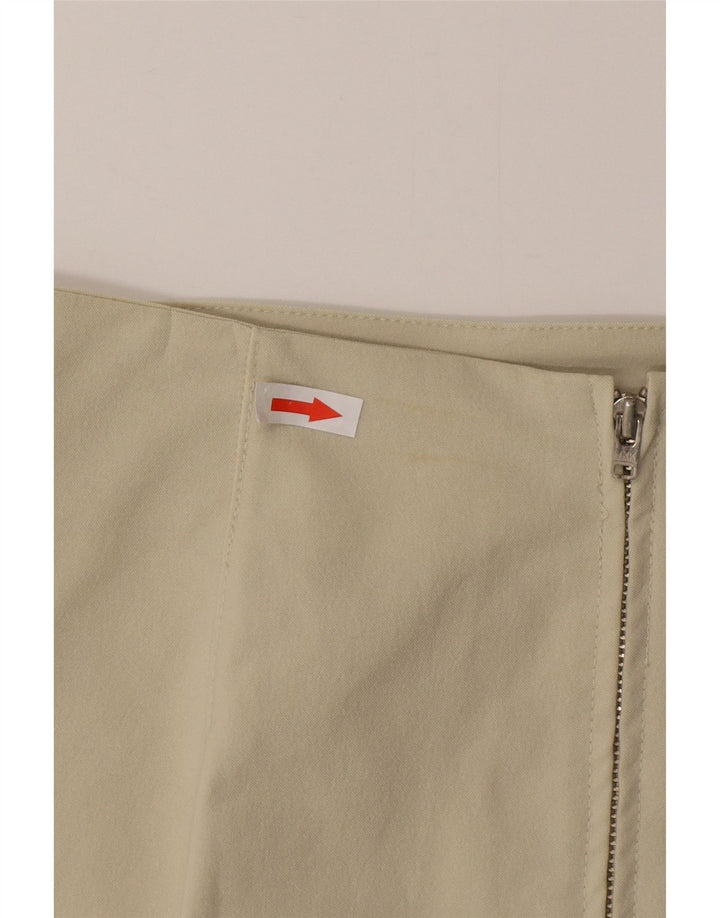 Vintage Γυναικεία Μίνι Φούστα Μεγάλη W30 Μπεζ Πολυαμίδη