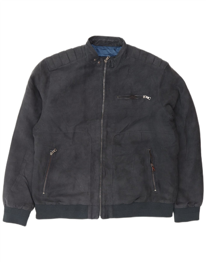 Ανδρικό μπουφάν μπουφάν Marks & Spencer UK 42 XL Navy Blue Polyester