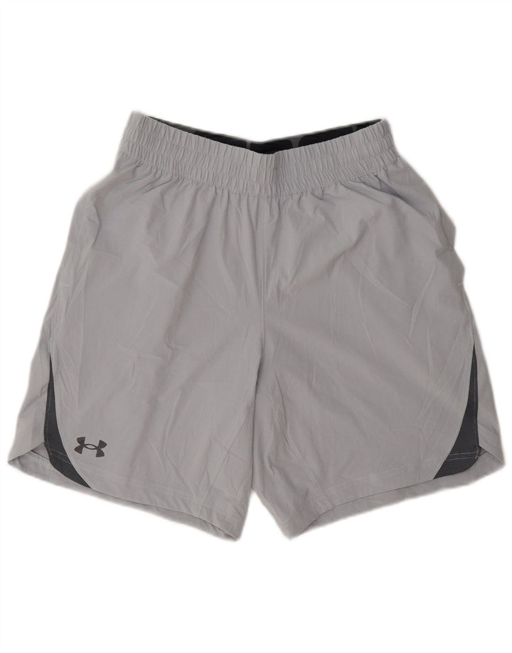 Ανδρικό γραφικό αθλητικό σορτς Under Armour Μικρό γκρι πολυεστέρα