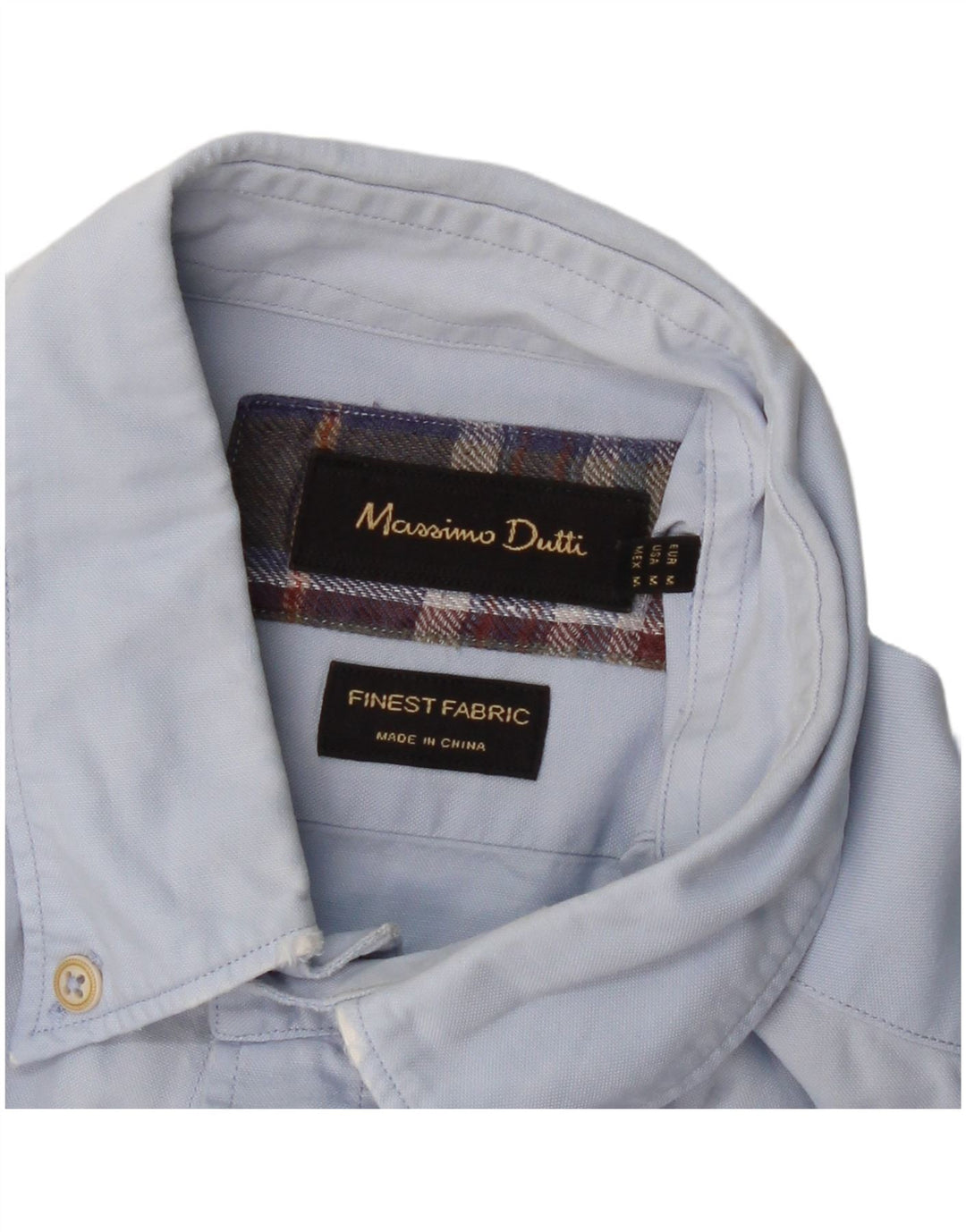 Ανδρικό πουκάμισο MASSIMO DUTTI μεσαίο μπλε