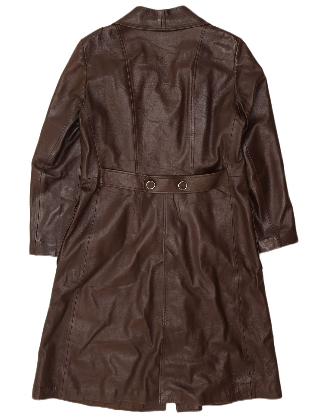 Vintage Γυναικείο Δερμάτινο Παλτό IT 48 XL Βουργουνδίας