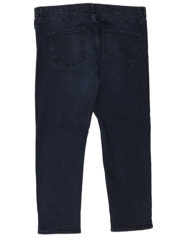 Marks & Spencer Γυναικεία Straight Jeans UK 20 2XL W40 L27 Navy Blue