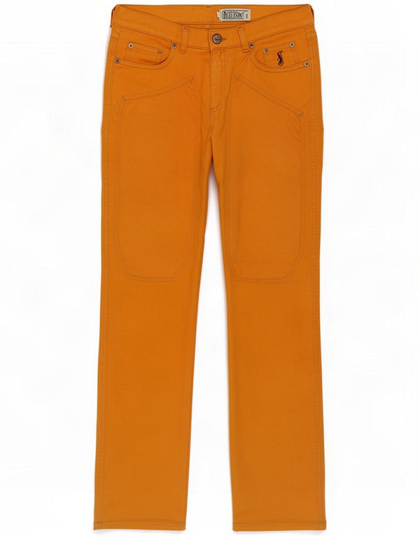 Jeckerson Womens Slim Casual Παντελόνι W27 L29 Πορτοκαλί Βαμβακερό