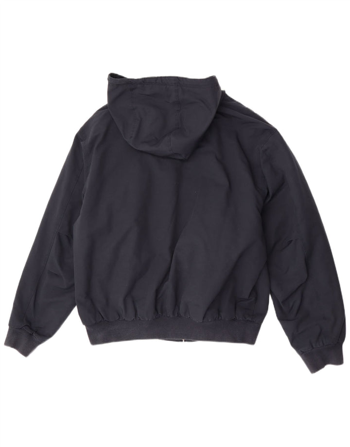 Lacoste Ανδρικό μπουφάν Bomber με κουκούλα μεγέθους 54 XL Navy Blue Polyester