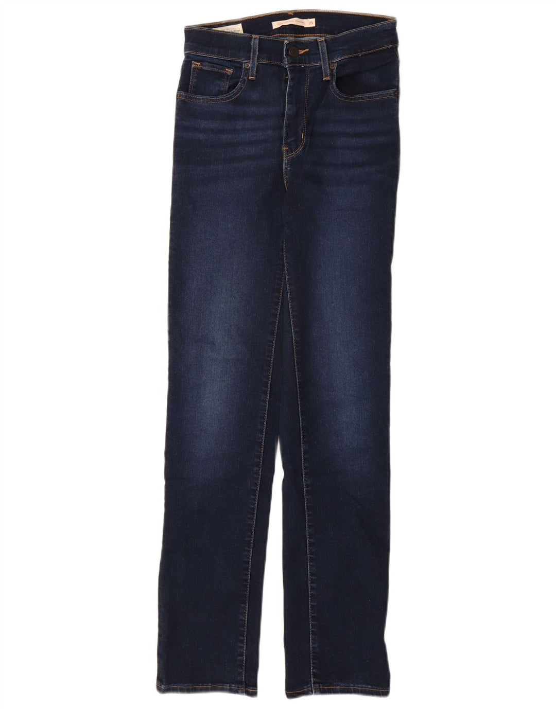 Γυναικείο τζιν Levi's 724 ψηλό ίσιο W25 L30 Navy Blue Cotton