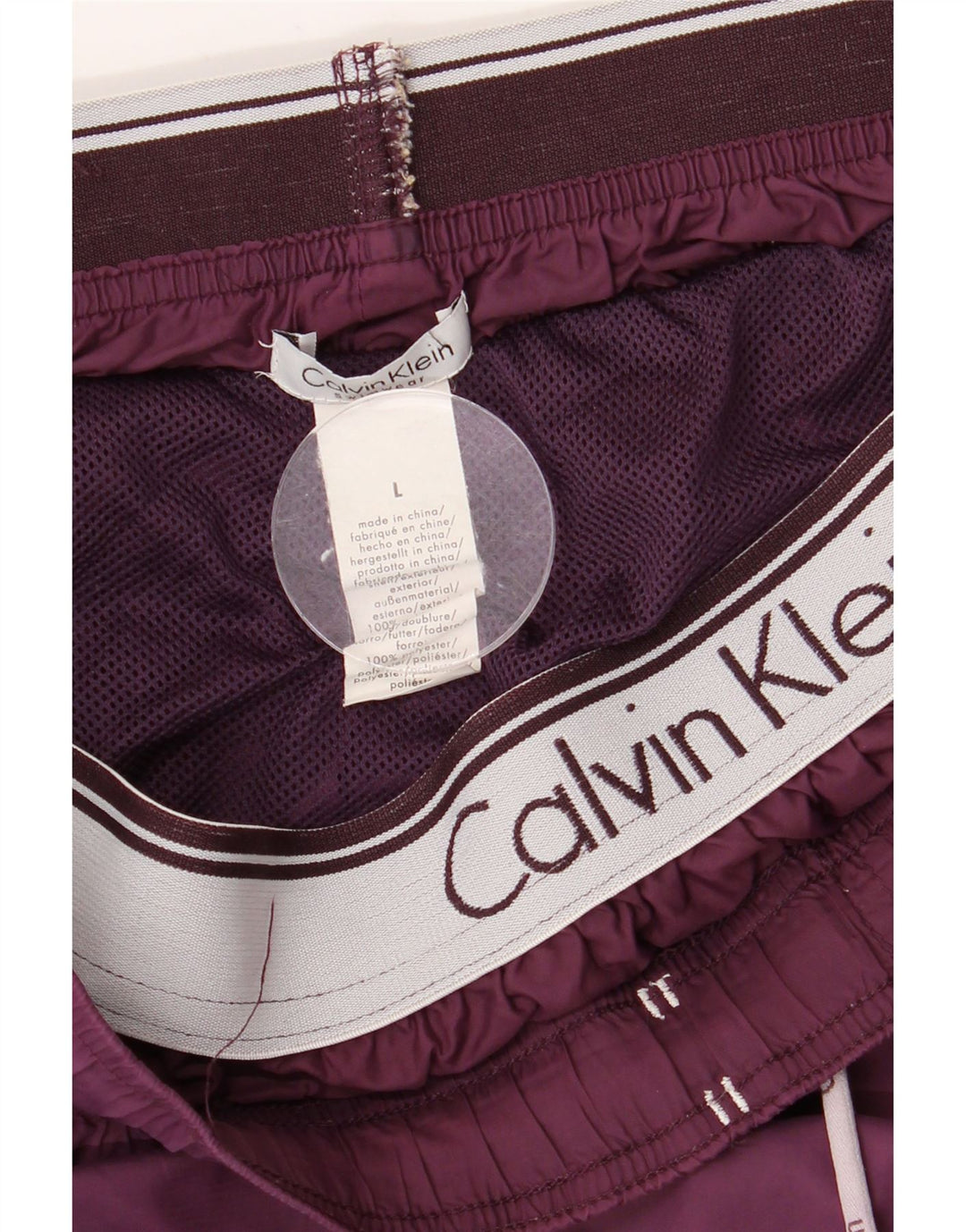 Calvin Klein Ανδρικό σορτς κολύμβησης μεγάλο μωβ νάιλον