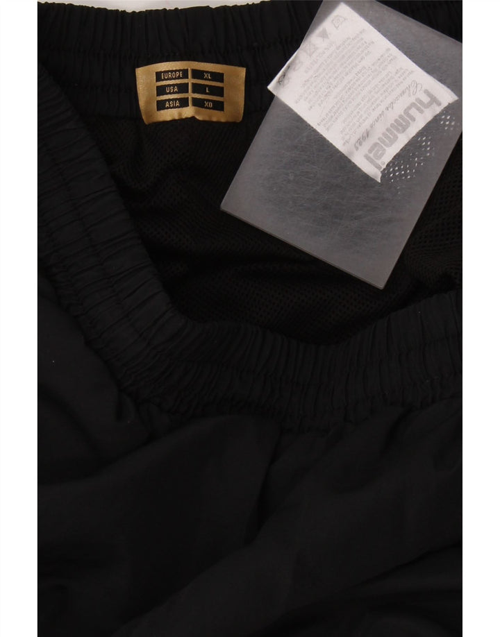 Ανδρική αθλητική φόρμα HUMMEL Graphic Παντελόνι Μεγάλο Μαύρο Πολυεστέρα