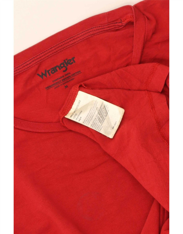 Ανδρικό T-Shirt Wrangler Top Μεσαίο κόκκινο βαμβακερό