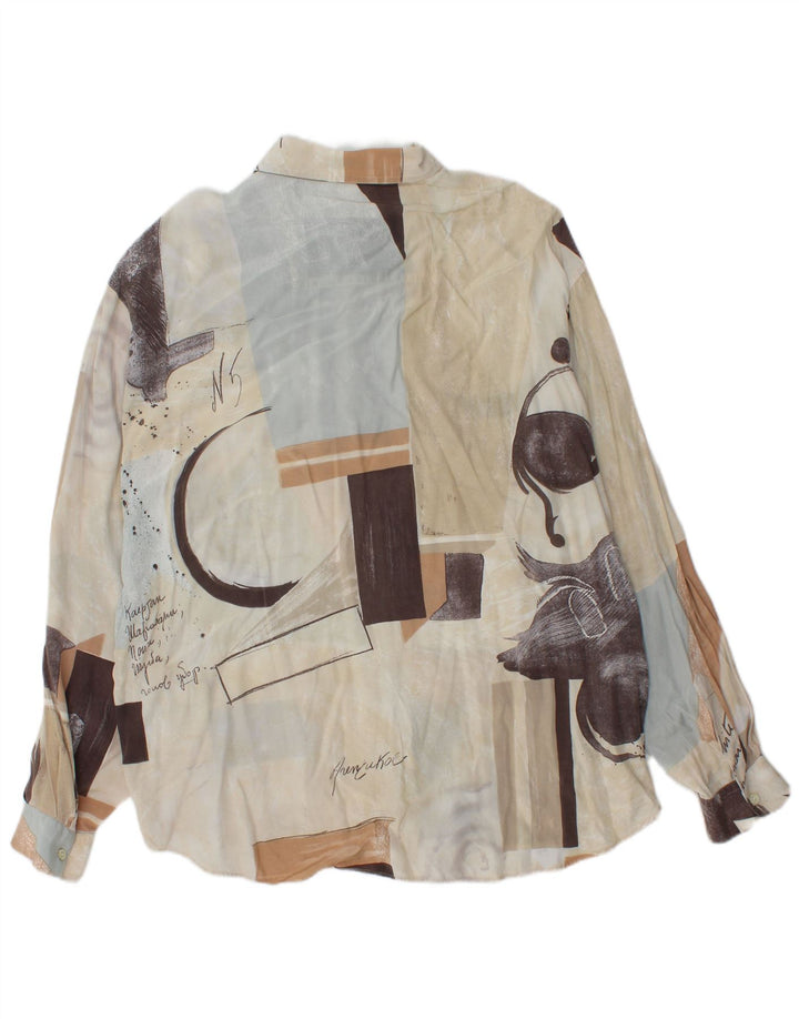 Ανδρικό πουκάμισο Criver XL Μπεζ γεωμετρική βισκόζη